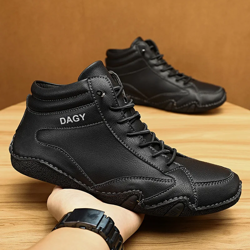 

New Men's Sports Shoes, High Top, Four Seasons Sports Shoes, Warm, Comfortable, Durable, Fashion Casual Shoes, Ankle Boots