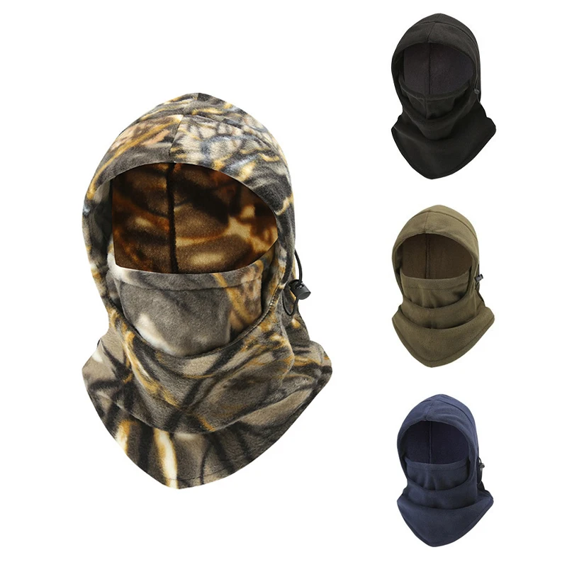 

Winter Autumn Warm Fleece Hat Men Women Outdoor Windproof Hiking Fishing Cycling Hunting Military Tactical Cap Airsoft Balaclava