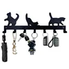 lovely cat shape metal Key Holder for Wall Decorative Key Mount Hanging Key Rack Hallway Entryway Office Kitchen decor 1