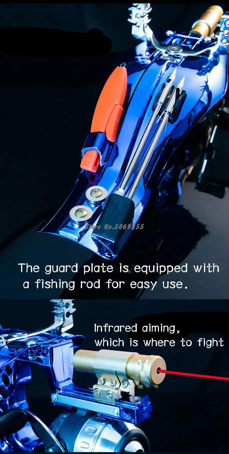 Description Picture 4 of itemNew Powerful Fishing Slingshot Set Shooting Catapult Hunting Outdoor Launcher or Fishing Hunting Precision Shooting Fish Tool