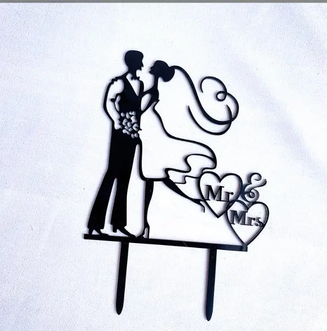 Description Picture 5 of itemIns Gold Acrylic Ring Wedding Cake Topper Bride Groom Proposal Party Wedding Cake Topper for Engagement Gift Dessert Decoration