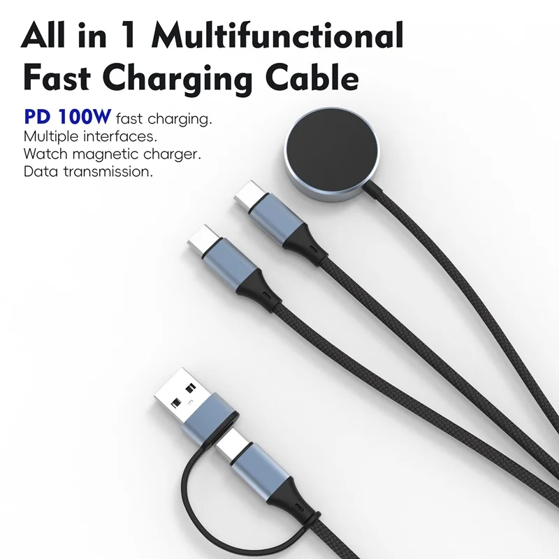 High-Speed Dual Type C PD 100W Wireless Charger