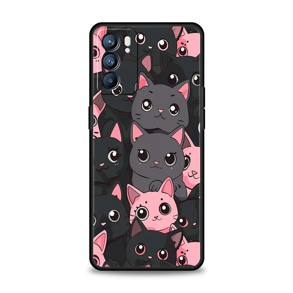 Adorable Cartoon Cat Phone Case Cover