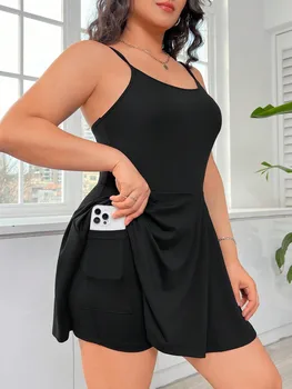 2024 Europe And The United States Summer New Plus-Size Women Comfortable Halter Dress Sexy Backless 1