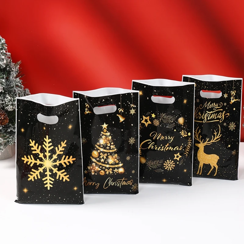 10/25/50 Stück Weihnachtsgeschenk Handtaschen Weihnachtsfeier Dekoration 2023 Weihnachten Weihnachtsmann Süßigkeitentüten Navidad Natal Neujahrsgeschenk 2026 – Detail 4