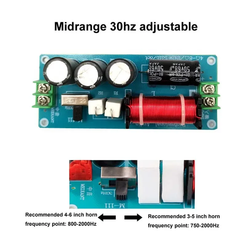 LUSYA 150W 순수 중급 분배기 고 충실도 홈 스피커 업그레이드 자동차 오디오 스피커 HiFi 증폭기 용 크로스 오버 개조