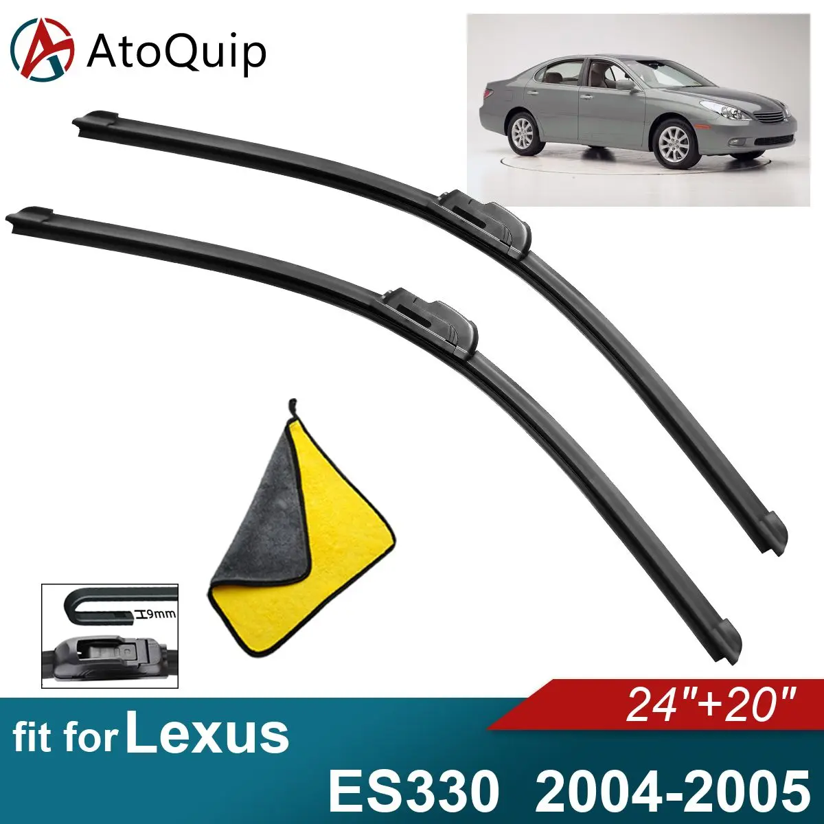 

Аксессуары для Lexus ES330, щетки стеклоочистителя из мягкой резины, автомобильный передний лобовой экран 2004 2005