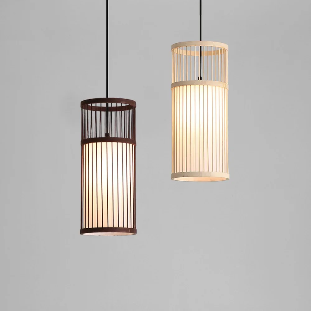 

Bamboo Modern Hand Woven Bamboo Art Chandelier Bamboo Lantern Chandelier Bedroom Dining Room Lamp Japanese Pendants Lights