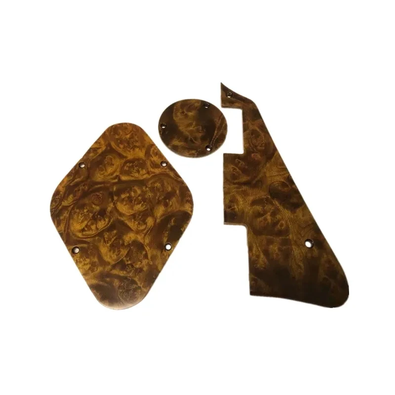 

Деревянная накладка на гитару «птичий глаз» ручной работы + накладка на заднюю панель + накладка на выключатель