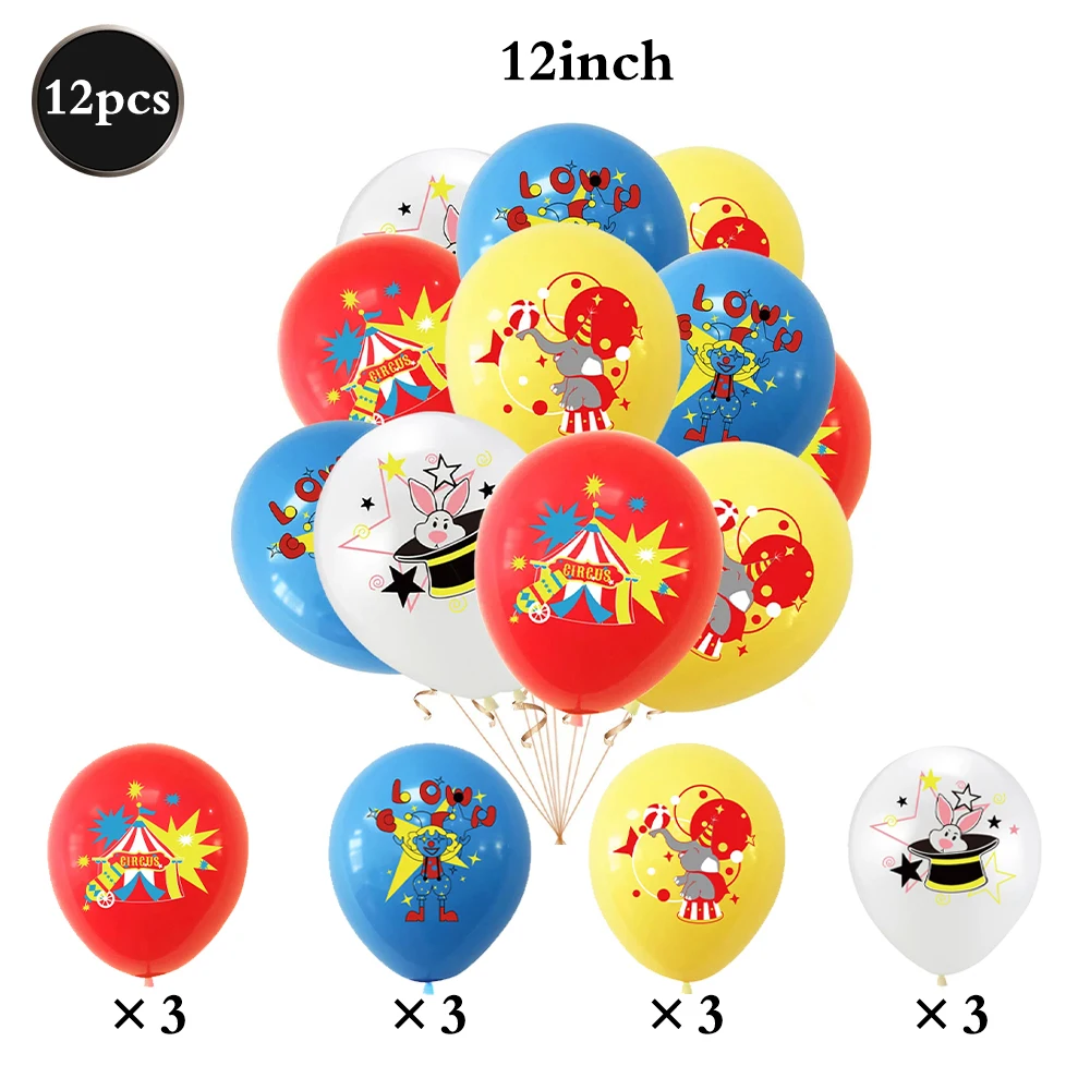 Karneval Party Decor Zirkus Thema Geburtstag Pappteller Serviette Tasse Karneval Einweggeschirr Kinder Geburtstag Party Supplies – Detail 7
