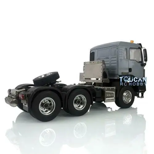 LESU 1/14 6X4 Radio Controlled Metal Chassis Wheels Man Tgs DIY RC Tractor Truck Winch Warning Lights for Tamiyaya Thzh1035 4