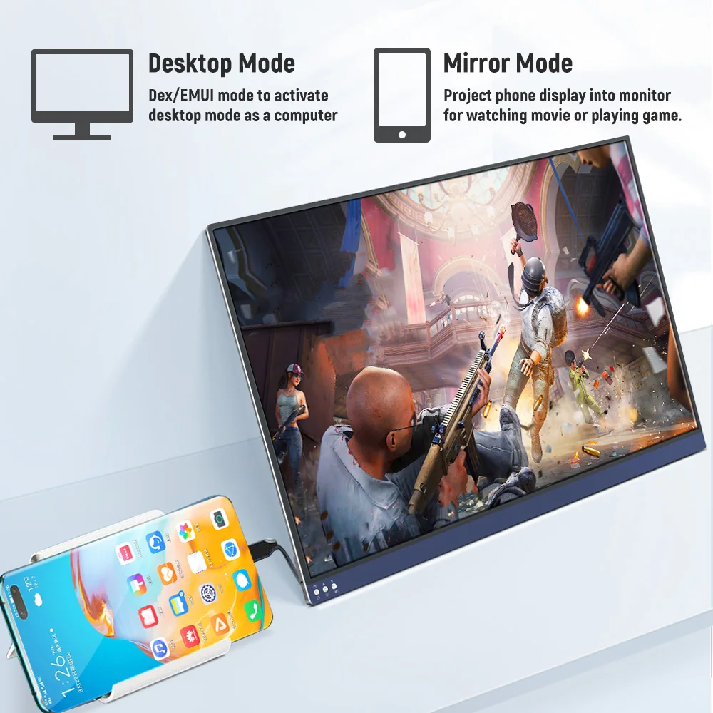 13.3 ġ 1080P IPS FHD ޴  귡Ŷ LCD ȭ, Ŀ -C 3.1 USB C HDMI (Xbox ø X PS4 5 Ʈ )