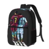 atinfor Soccer Players CR7 And Messi Printing Men Backpack Laptop Student Bookbag School Bag for Teenage Boys 17 inches 1