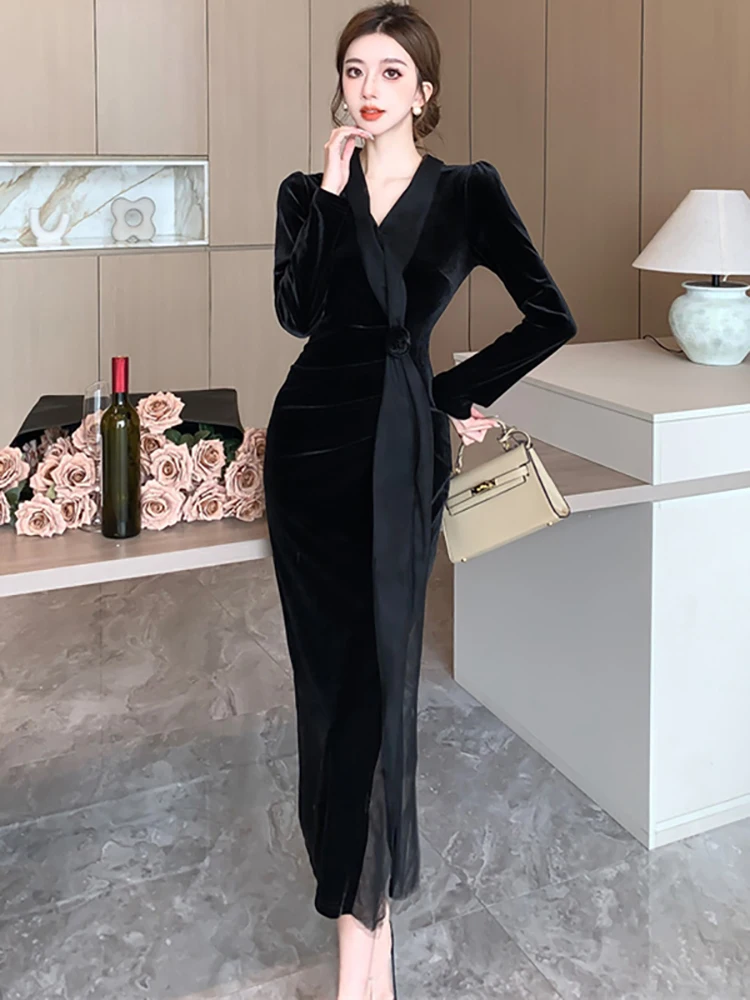【CHICLINE】Salma Velvet Dress☆韓国で大人気☆ Velvet dresses Archives - Sarah Berlin