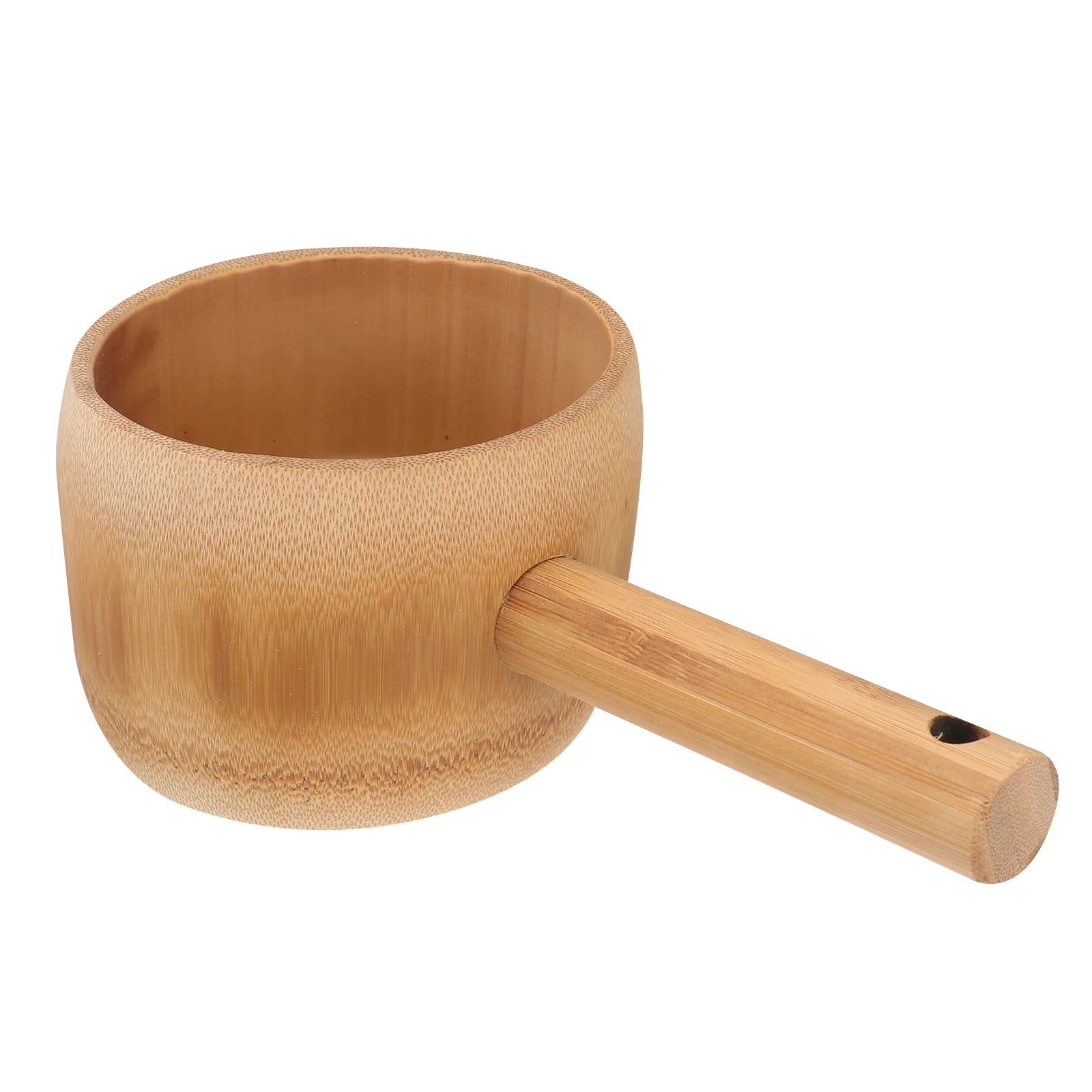Bucket Watering Ladle Creative Scoop Garden Long Spoon Bamboo Flower Brown Child
