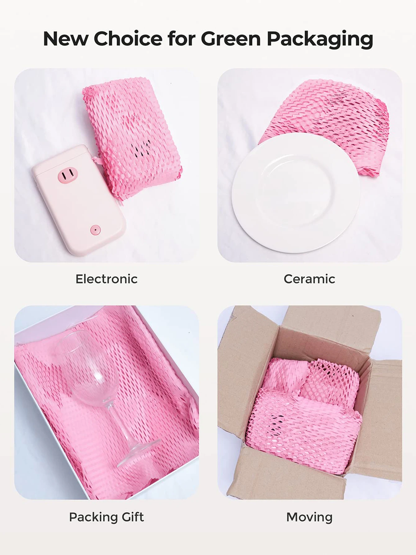 Honeycomb Paper Pink Packaging Kraft Wrapping Paper Gift Wrapping Paper Packing Material Products Craft Rolling Paper