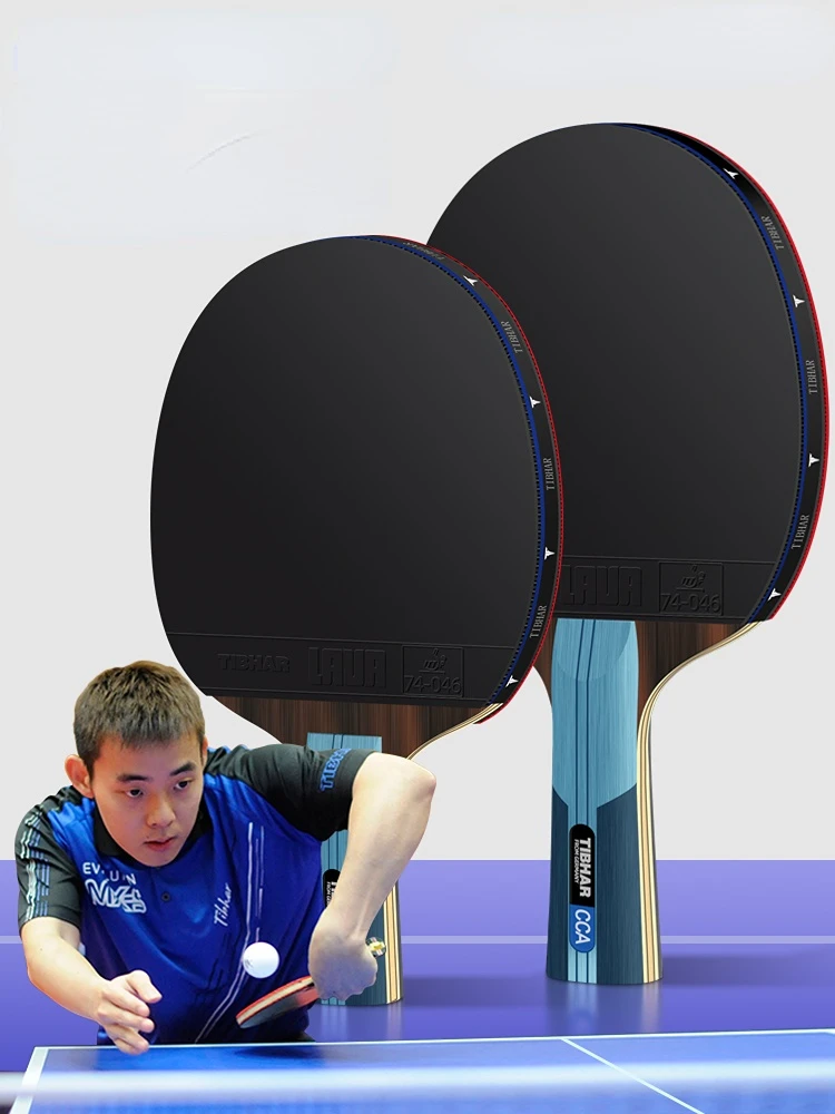 TibharChenJianAnTableTennisRacketPingPongBladePimplesInBlue