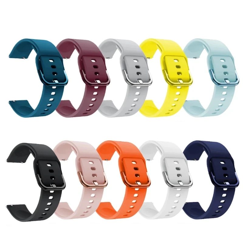Silicone Watch Strap - 20mm Premium Durable Band in Vibrant Colors
