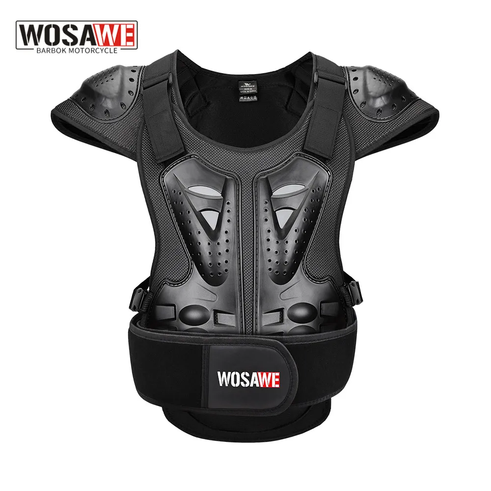WOSAWE Motorcycle Armor Vest Racing Chest Protector Cycling Motocross Off-Road Ski Body Protective Snowboarding Jackets Adult