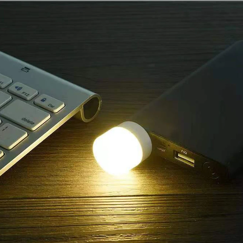 Plug Lamp USB 5pcs Ultra Bright Mini Book Lamps Night Light LED Eye Protection Reading Book Light For Computer Power Bank Laptop
