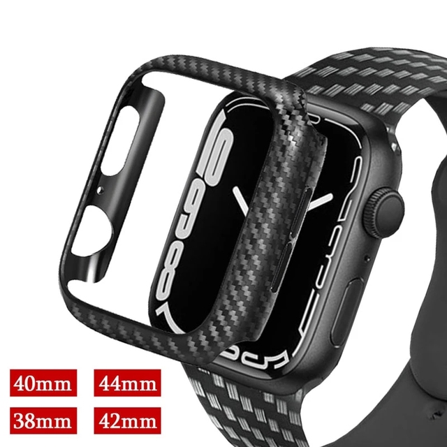 Band For Apple Watch Strap 45mm 40mm 38/42mm Carbon Fiber Pattern for iWatch 7 6 5 4 3 SE Generation Replacement Band 44mm