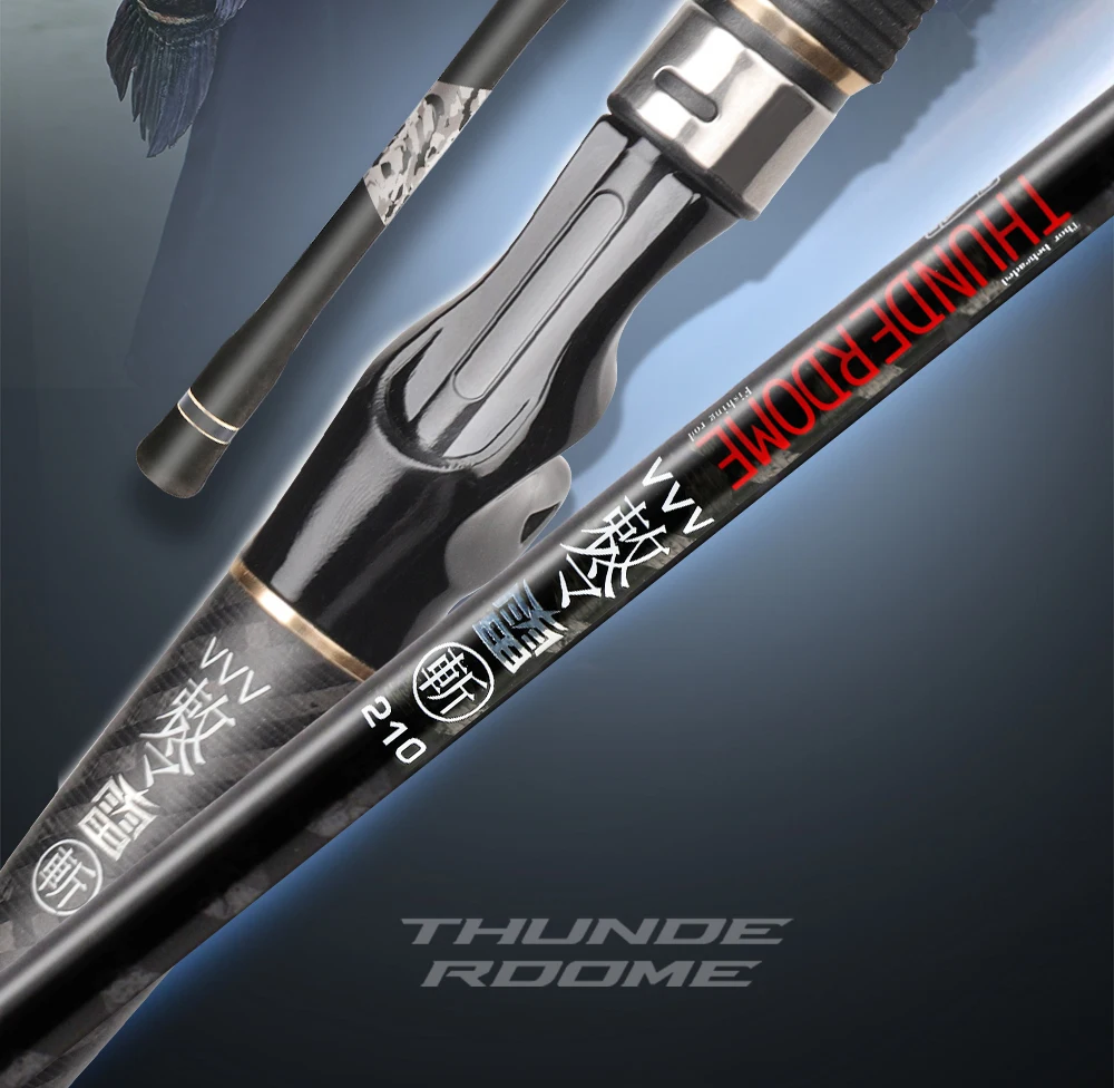Histar Thunder 고강도 크로스 라인 카본 제작, 고속 액션 하이브리드 팁, 고강도 캐스터 낚싯대, 2.1m 2.4m