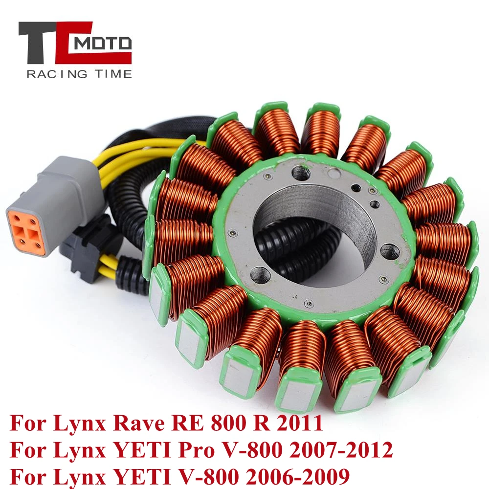 Moto Motoslitte Generatore Magneto Statore Bobina Per Lynx Yeti Pro V-800 V800 2007 2008 2009 2010 2011 2012 Rave Re 800 R