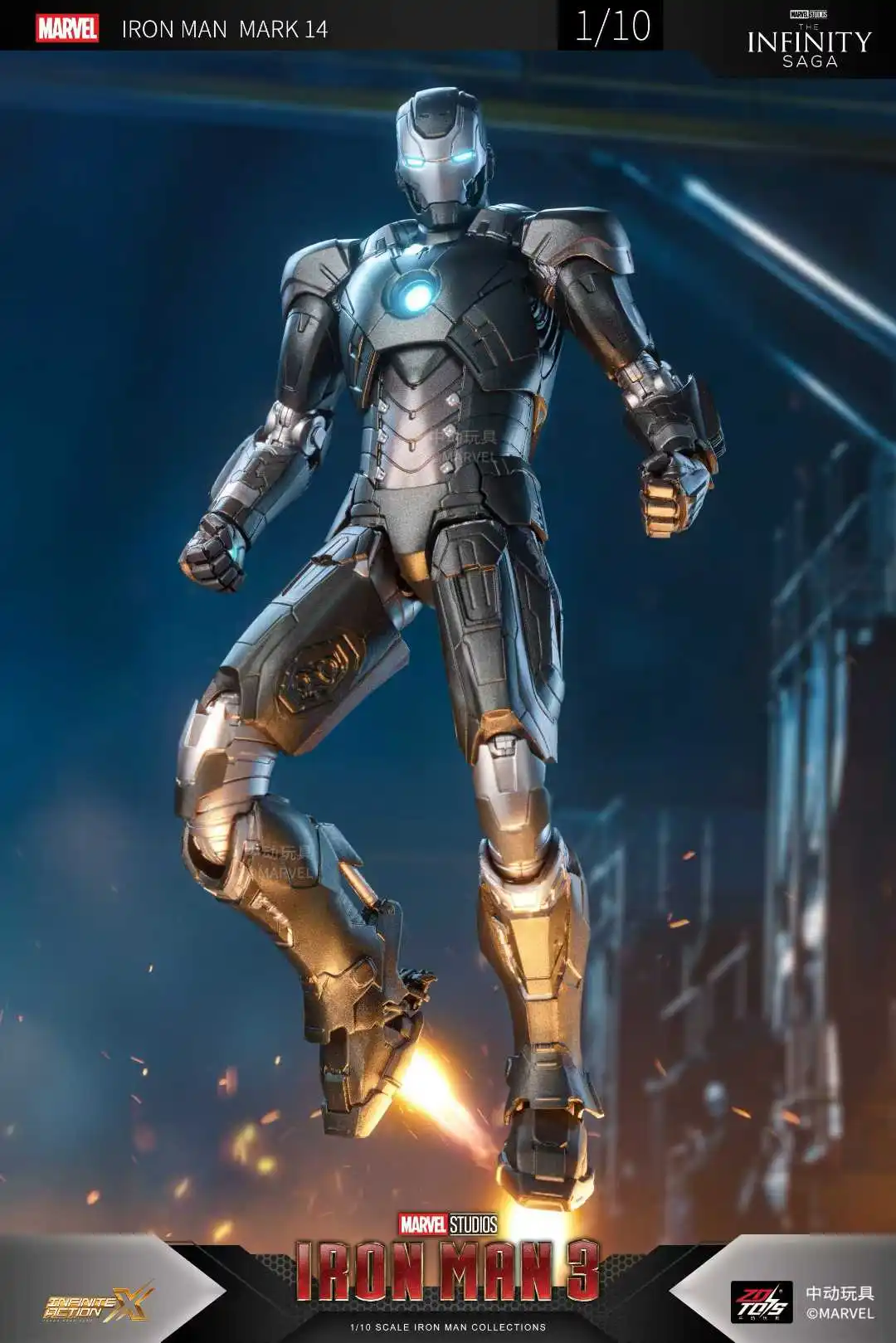 オリジナル ZDDTS 1/10 比率 アベンジャーズ アイアンマン マーク 27