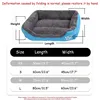 Color square winter soft warm house for dog bed for dog mat waterproof cat bed pet bed for Large Medium Small Dog House 5