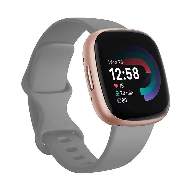 Soft Silicone Sport Bands for Fitbit Versa 3 and Sense Smartwatches