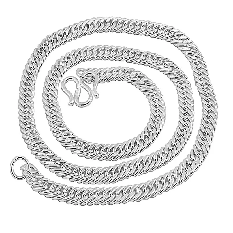 

DIWENFU 925 Sterling Silver Collares Mujer 45-55 Cm Necklaces for Bijoux Femme Silver 925 Jewelry Naszyjnik Necklace Women Men