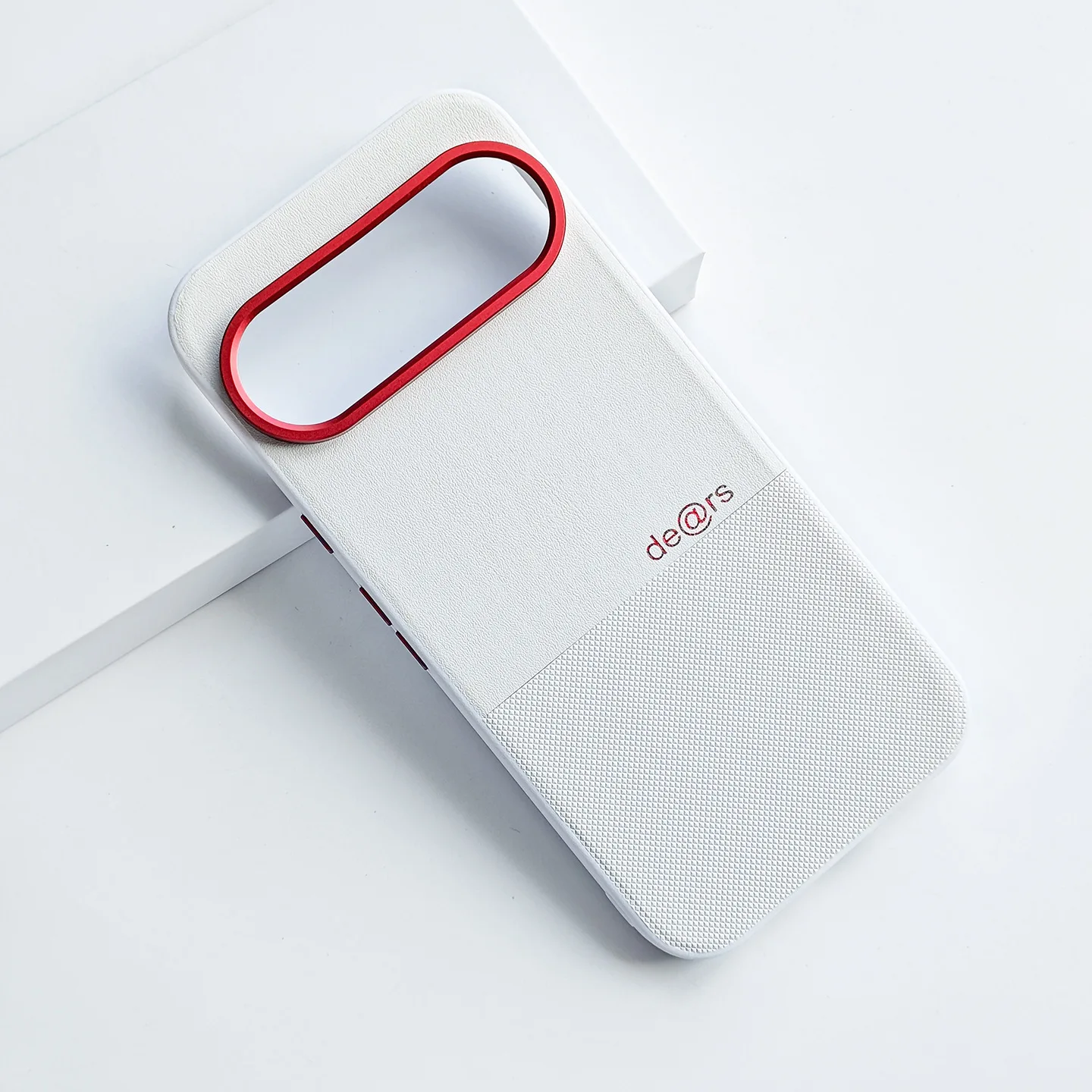 Luxury Business Style Leather Case with Lettering, Skin-Friendly & Drop-Proof Cover