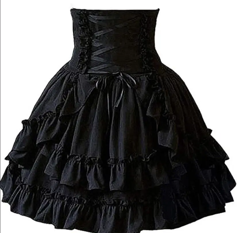 Gothic Black Skirt Image 4