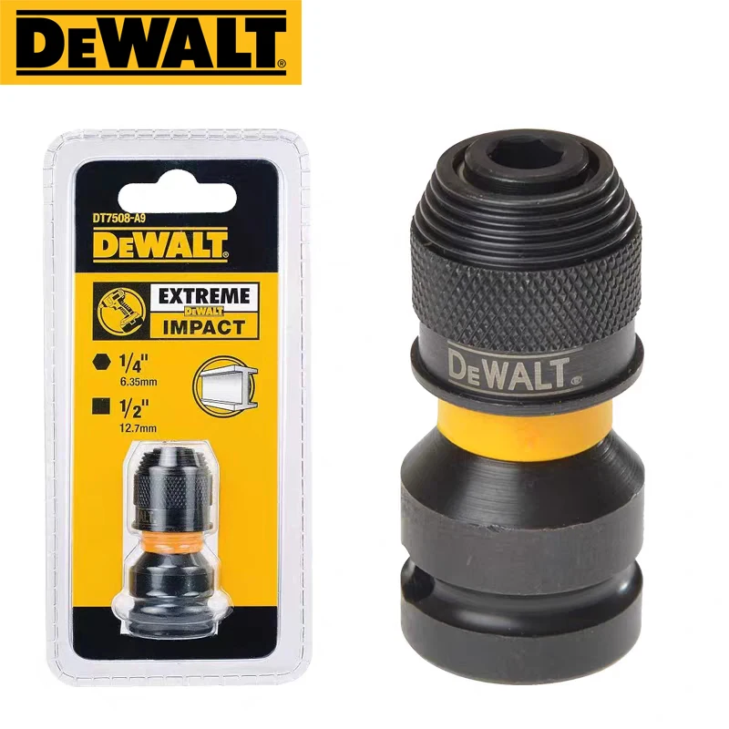 DeWalt DT7508อะแดปเตอร์ประแจผลกระทบสี่เหลี่ยม1/4 "HEX TO 1/2" อุปกรณ์เครื่องมือไฟฟ้า 1