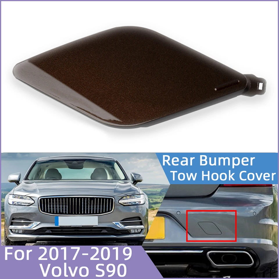 Rear Bumper Towing Hauling Hook Eye Cover Lid For VOLVO S90 2017 2018 ...