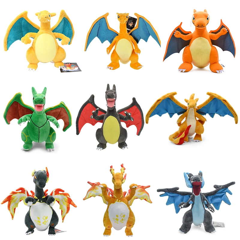 9 Stili Lucido Charizard Peluche Pokemon Gigantamax Mega Rayquaza Fusibile Charizard X & Y Peluche Bambole Regali Di Natale