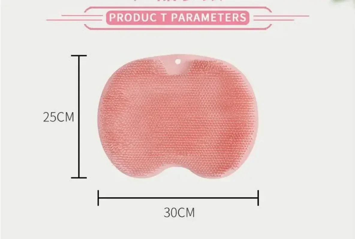 Foot & Back Scrubber Body Shower Brush Reusable Silicone Brush Foot Wash Mat Multifunction Sucker Wall Mat Foot Bathing Tool 6