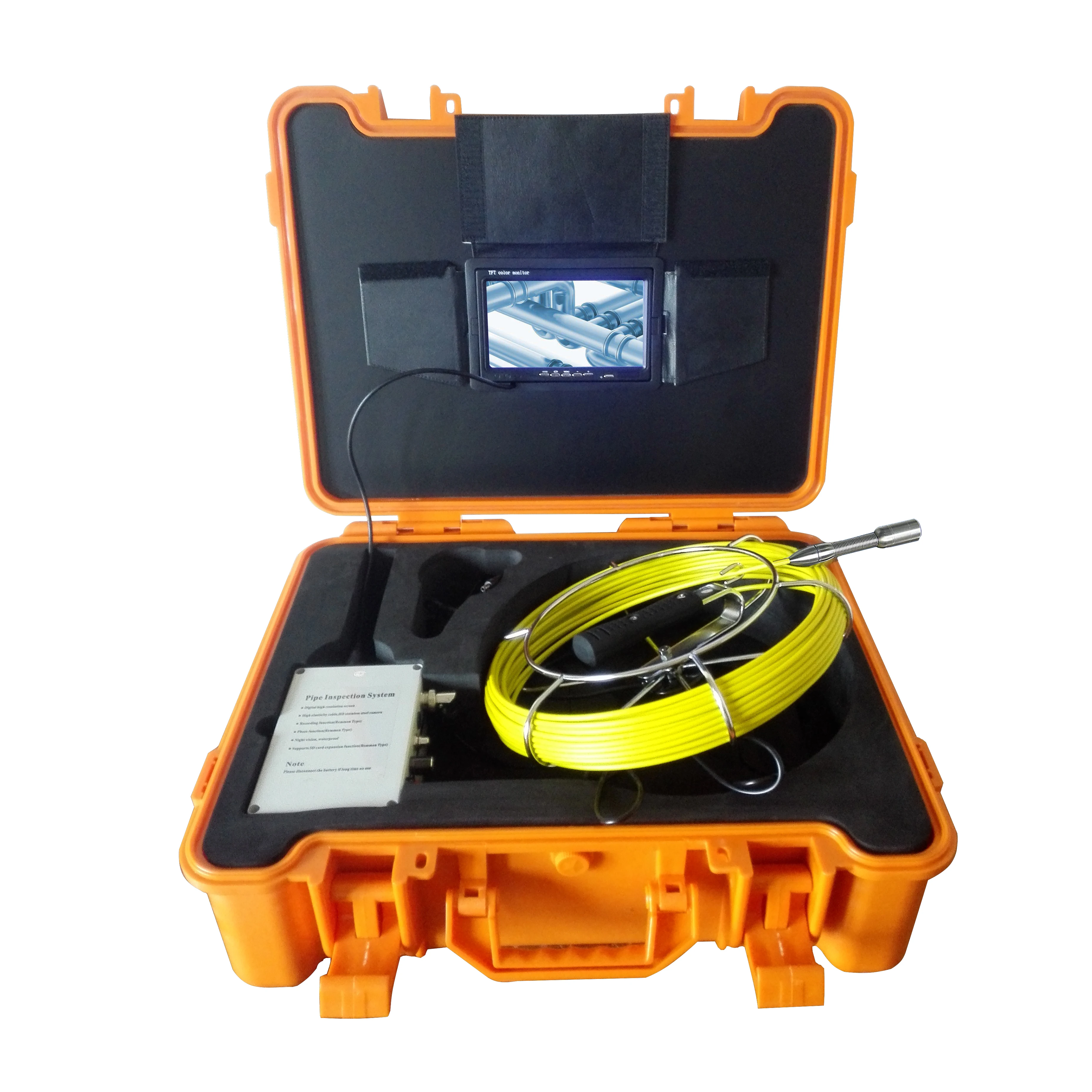 

20m Cable 1000TVL 23mm Lens Industrial Endoscope 7" LCD Handheld Industrial Drain Pipe Sewer Inspection Camera With DVR