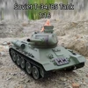 1:16 Henglong 3909-1 Russian T-34/85 Rc Metal Tracked Vehicle 7.0 Version Simulated Smoke Combat Armored Tank 1