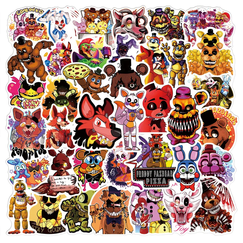 FNaF Freddy Fazbear Round Sticker - Free FNaF PNG Stickers