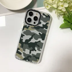 Stylish Camouflage Anti - Fall Phone Case with Thickened Soft Silicone Cover - 7 8 SE 2020 (White Border)