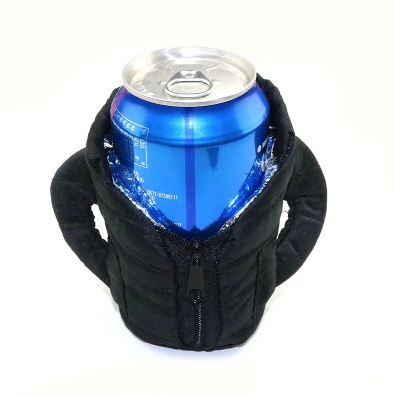 Veste rouge Beverage Jacket Insulated Can Cooler Beer Insulation Hide a Beer Can Thermocoolers