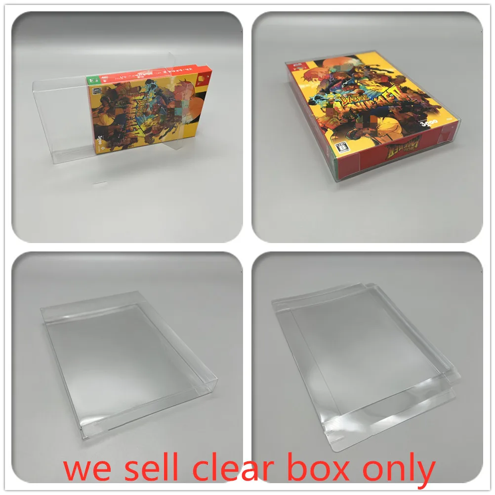 Pet Box Protector Per Bare Knuckle Iv Raccogliere Scatole Per Switch Ns Game Case Shell Clear Display Case Per Edizione Giapponese