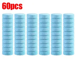 Effervescent Windshield Cleaner Tablets - Universal Glass Cleaning Solution (Blue 60pcs)