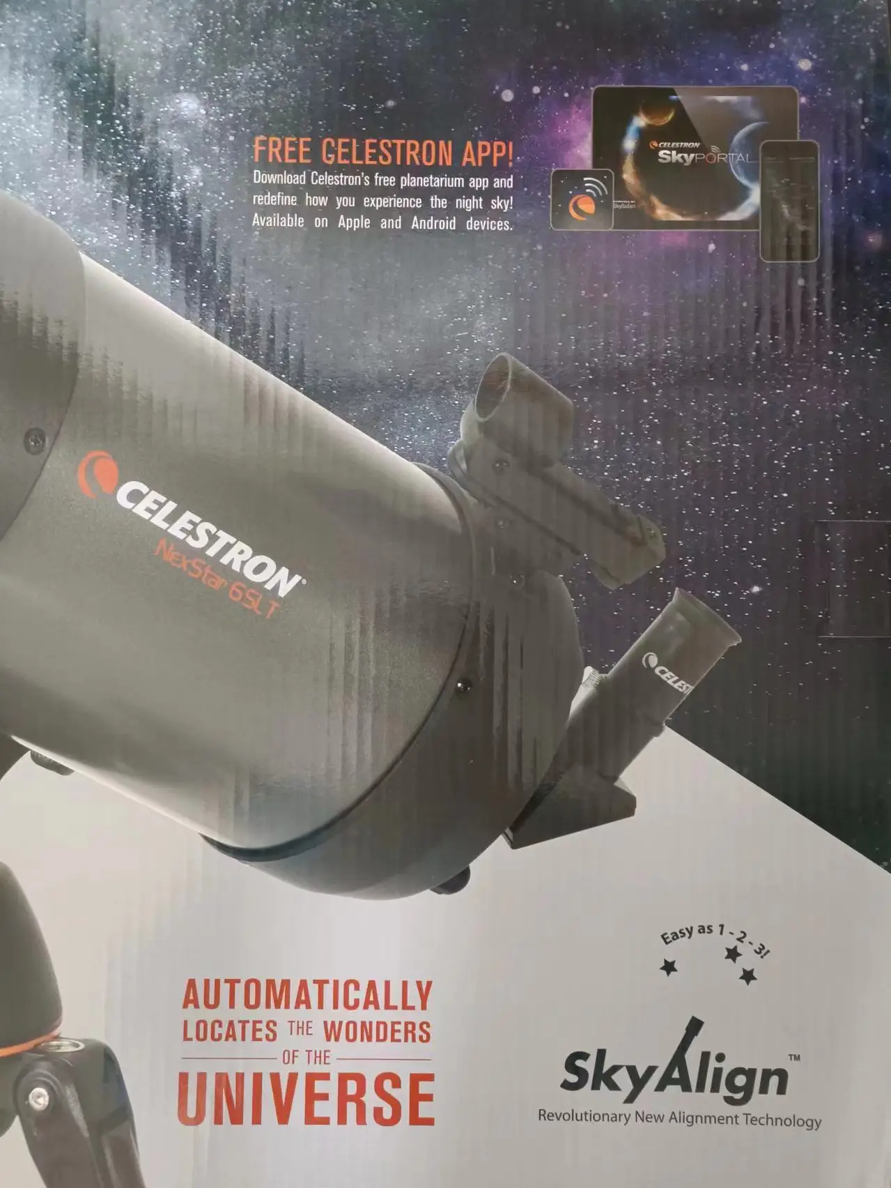 Celestron NexStar Astronomical Telescope, 150SLT, 6SLT, Schmidt-Cassegrain System, Motor Driven, Theodolite, 1.25 "Tripod images - 6