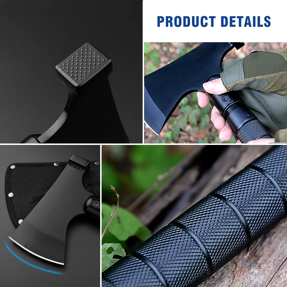 Multi-function Survival Axe Portable Foldable Tactical Tomahawk Outdoor Camping Tourist Firewood Chopping Axes Multi Tool Kit 5
