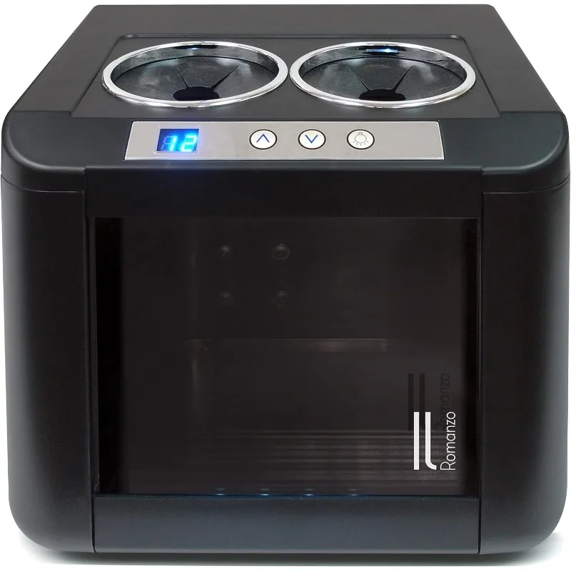 Vinotemp IL-OW002 Chiller Refrigerator Open Countertop Freestanding Design Electric Wine Cooler Adjustable Temperature Control