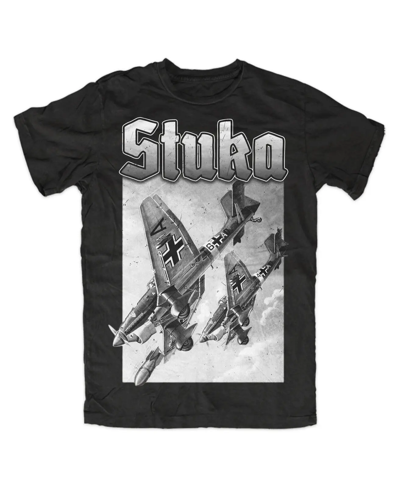Stuka T Shirt Aereo Legend Air Hunting Squadron Bw Messerschmitt