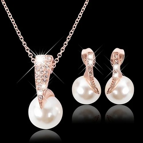 Delysia King Pearl Jewelry Set - Earrings & Necklace