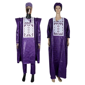 European and American large-size men's jacquard cloth full-craft fragrant three-piece fashion suit with hat